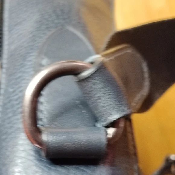 Coach Sullivan Flap Crossbody Bag Blue Leather - Picture 14 of 15